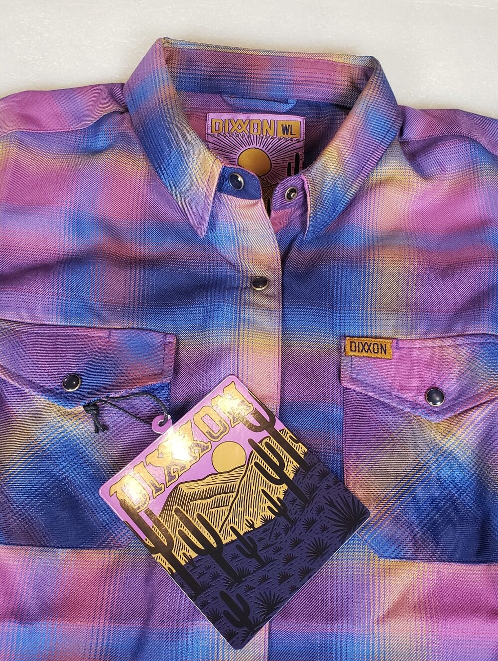 Nwt Women's Large Dixxon “DESERT MORNINGS” WOMEN’S Flannel Shirt - Picture 3 of 12